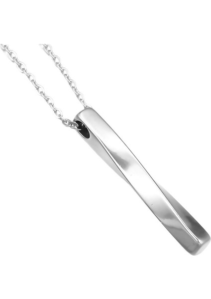 Paslanmaz Çelik 3D Bükülmüş Küboid Kolye Ucu Serisi Üç Boyutlu Uzun Sütun Dıy El Yapımı Aksesuarlar (Yurt Dışından)