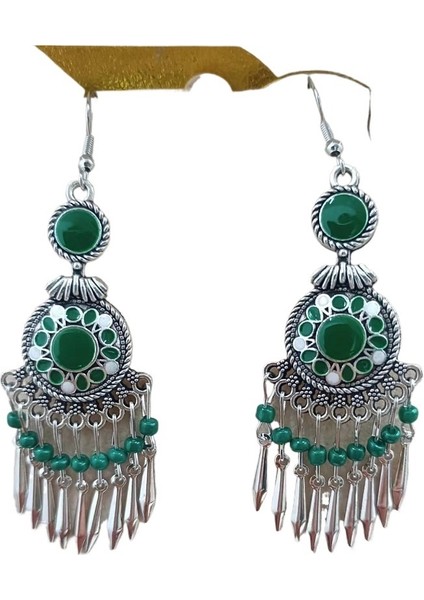 Yeni Küçük ve Kısa Etnik Stil Küpeler, Antik Gümüş Yağ Damlası Küpeler, Akıllı Yaprak Küpeler (Yurt Dışından)