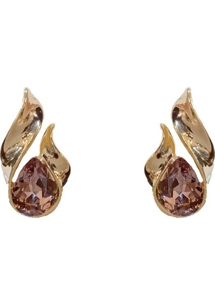 Niş Moda Tasarımı Metal Damla Şeklindeki Küpeler S925 Gümüş Iğne Kişilik Hafif Lüks Üst Düzey Küpeler (Yurt Dışından) fırsatları