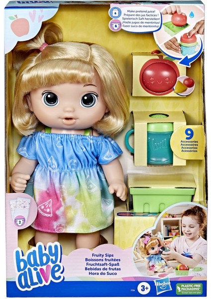 F7356 Baby Alive Bebeğim ile Eğlenceli Yudumlar Sarışın +3 Yaş