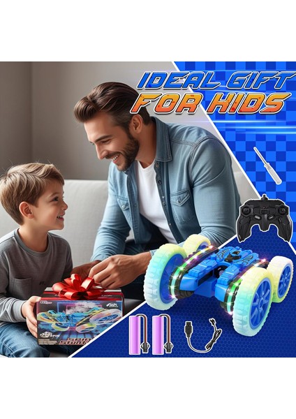 Uzaktan Kumandalı Duman Çıkaran Takla Atan Ful Fonk. 360 Derece Dönüşlü Akrobat Araç modelleri