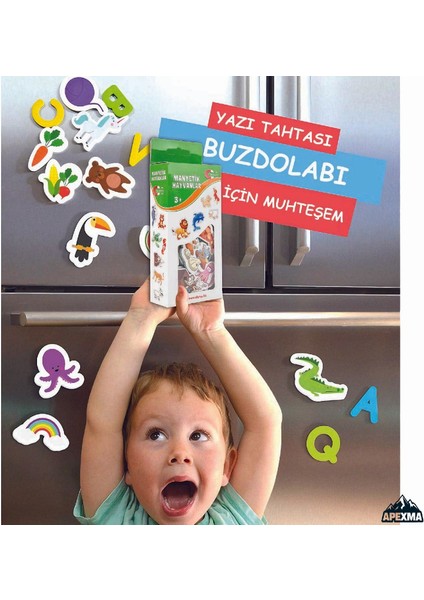 2'li Set Manyetik Mıknatıslı Hayvanlar - Taşıtlar Seti - Oyuncak Hayvanlar ve Taşıtlar Ikili Magnet