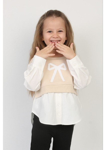 Fiyonk Baskılı Poplin Gömlek