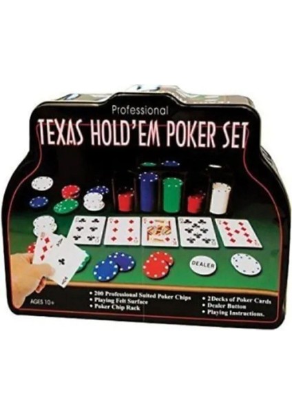 200 Chip Texas Hold'em Poker Set fiyatları