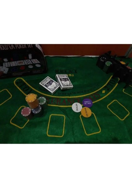 200 Chip Texas Hold'em Poker Set fırsatları