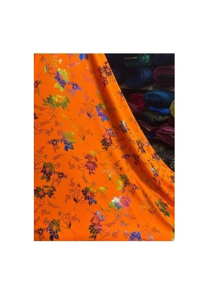 Multi Clour Likralı Yaldızlı Kumaş