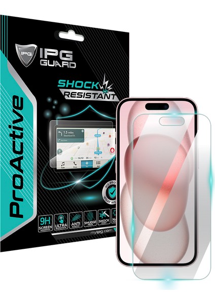 Apple iPhone 15 Için 9h Nano Ipg Proactive Ekran Koruyucu, Pürüzsüz Cam Bitiş indirimleri