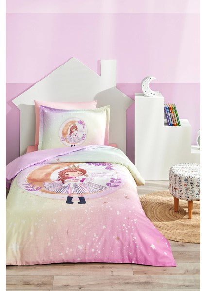 Sweet Dream Tek Kişilik Lastikli Fitted Çarşaf Nevresim Takımı