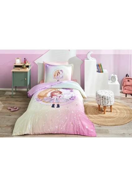 Sweet Dream Tek Kişilik Lastikli Fitted Çarşaf Nevresim Takımı