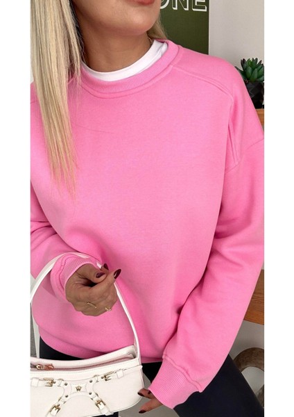 Chamakh Kadın Basic 3 Iplik Sweatshirt