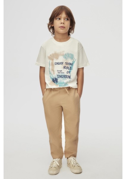 Erkek Çocuk Blanc Pantolon 4-8 Yaş Camel