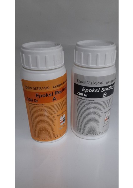 Epoksi Ultra Şeffaf Baloncuksuz 500 gr Epoxy Resin