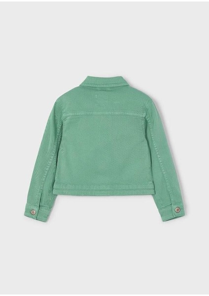 Kız Çocuk Twill Ceket 4-8 Yaş Yeşil