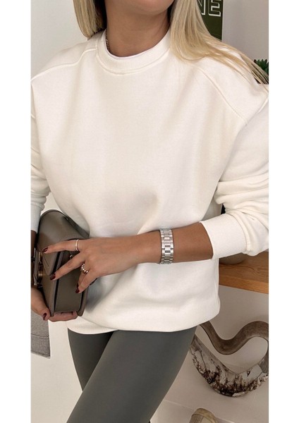 Chamakh Kadın Basic 3 Iplik Sweatshirt