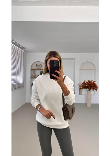 Chamakh Kadın Basic 3 Iplik Sweatshirt
