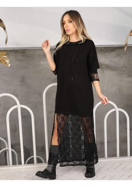 Güpür Etekli Sweat Elbise fiyatları