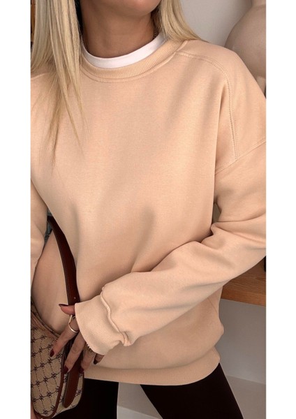 Chamakh Kadın Basic 3 Iplik Sweatshirt