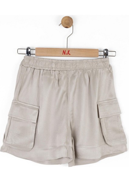 Nk Kız Çocuk Mallorca Şort 8-14 Yaş Vizon modelleri