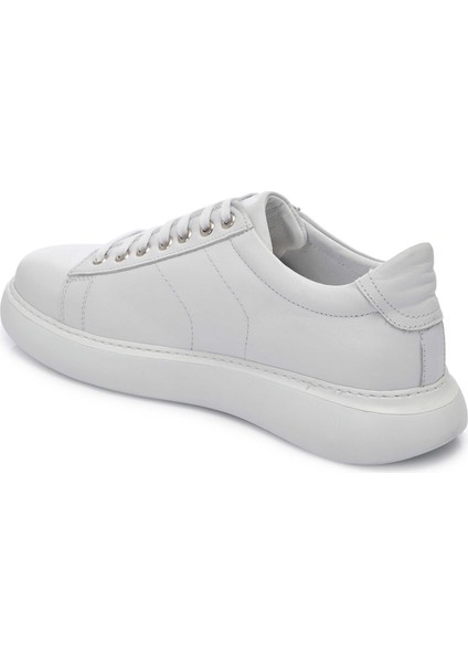 Beyaz Deri Erkek Sneaker - E25I1AY57222-A26