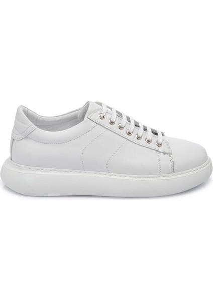 Beyaz Deri Erkek Sneaker - E25I1AY57222-A26