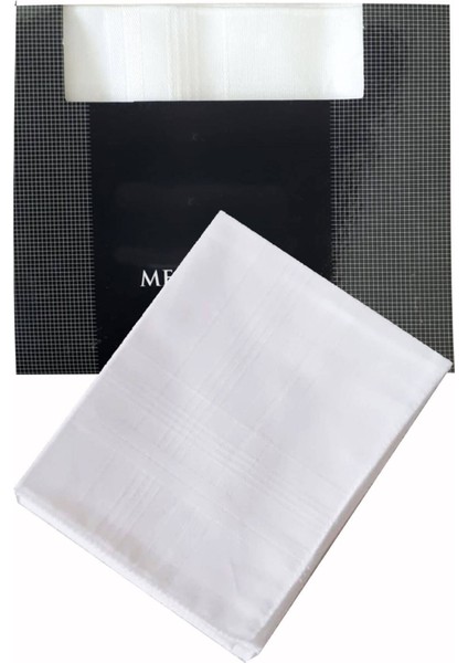 3’lü Özel Paket Premium Erkek Mendil Seti %100 Pamuk 42X42 cm