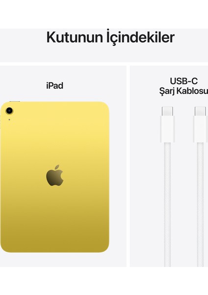 iPad A16 11" 128GB Wi-Fi Tablet Sarı MD4D4TU/A