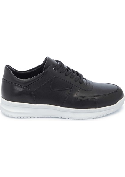 Siyah Deri Kadın Sneaker - E25I1AY57303-A23