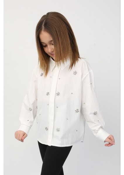 Taşlı Poplin Gömlek fiyatları