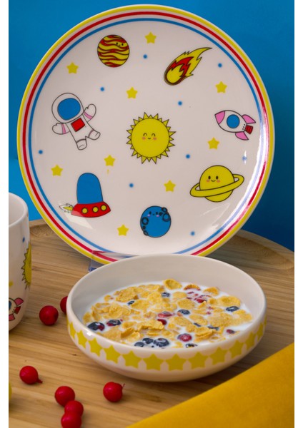 Astronom 3 Parça Porselen Mama Takımı modelleri