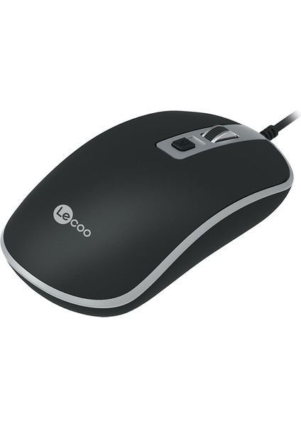 Lecoo MS104 1600 Dpı 4 Tuşlu USB Kablolu Optik Mouse Kablolu Pc Bilgisayar Fare