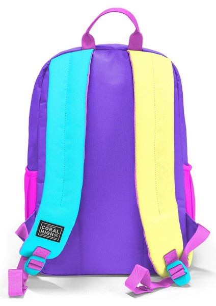 Çok Renkli Dört Bölmeli Okul Sırt Çantası 23676 fiyatları