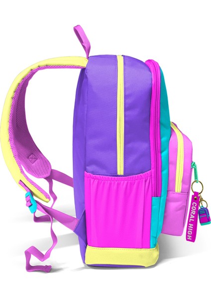 Çok Renkli Dört Bölmeli Okul Sırt Çantası 23676 indirimleri