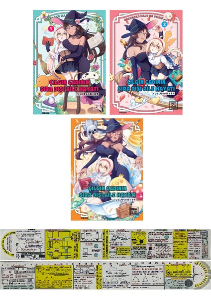 Çılgın Cadının Sıra Dışı Aile Hayatı 1. 2. 3. Ciltler Manga Seti (Matematik Öğreten Cetvel) - Piroyo