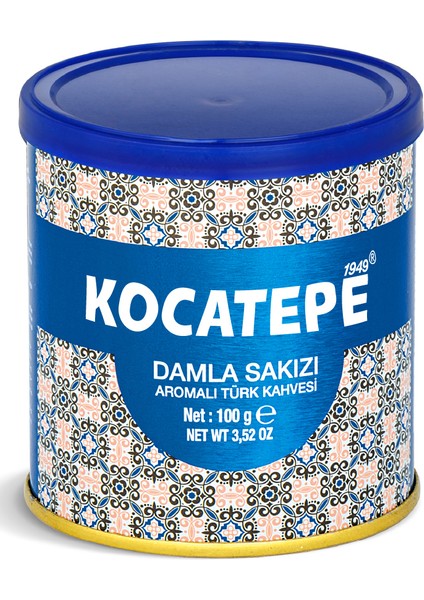 Damla Sakızlı Türk Kahvesi Teneke 100 gr 3'lü Paket