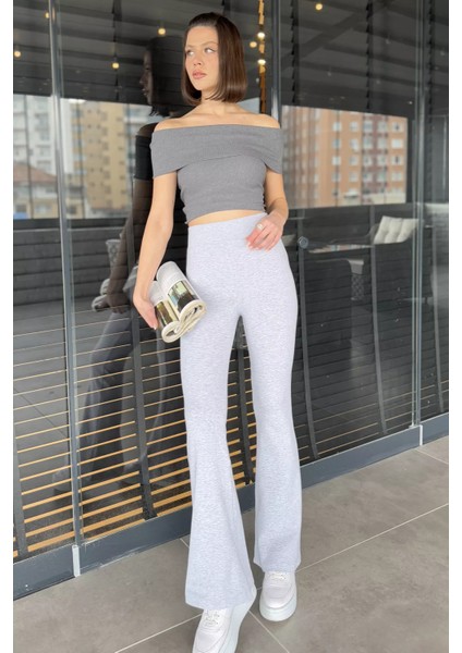 Kadın Yüksek Bel Bol Paça Pantolon