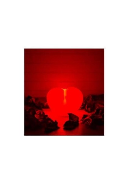 Kalp LED Gece Lambası Masaüstü Dekor Işıklı Hediye Piller Dahil