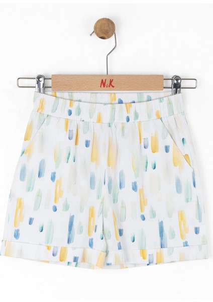 Kız Çocuk Sharp Şort 4-8 Yaş Ekru modelleri