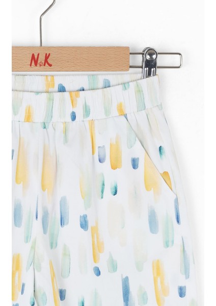 Kız Çocuk Sharp Şort 4-8 Yaş Ekru fırsatları