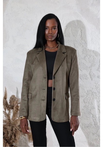 Hot Fashion Kadın Mono Yaka Nubuk Ceket modelleri