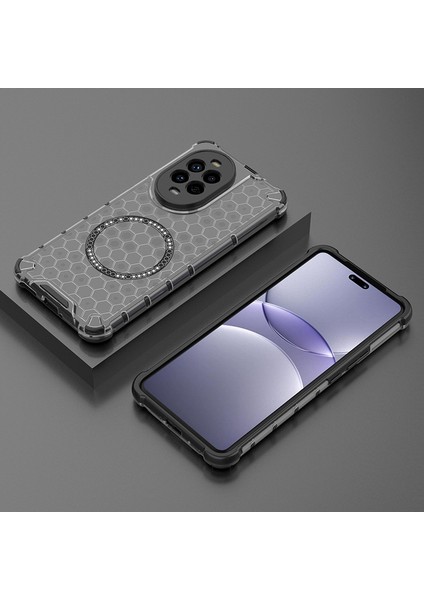 Huawei Honor 200 Lite Manyetik Şeffaf Düşmeye Dayanıklı Telefon Kılıfı (Yurt Dışından)