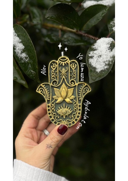 Hamsa (Fatıma'nın Eli) Mum