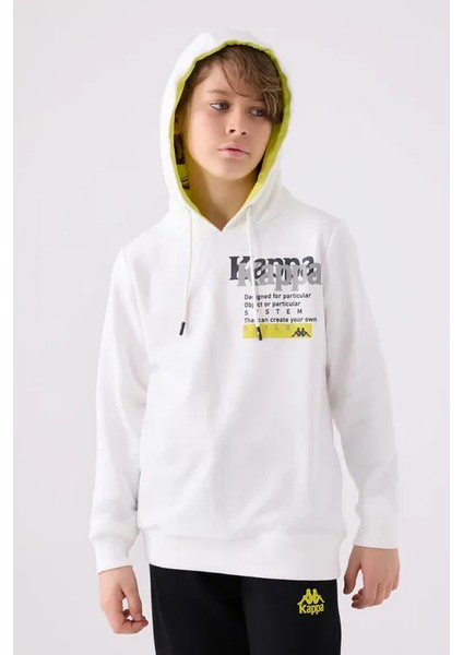 Erkek Çocuk Kapüşonlu Sweatshirt 5-16 Yaş Beyaz fiyatları