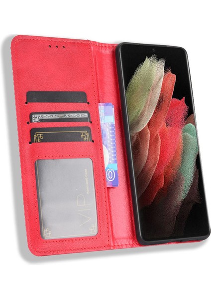 Samsung Galaxy S22 Deri Cüzdan Telefon Kılıfı, Rfıd Engelleme Kart Tutucular, Darbeye Dayanıklı Tpu Kılıf (Yurt Dışından)