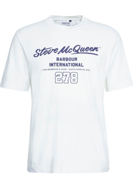 B.ıntl Colman Smq Graphic T-Shirt WH32 Whisper White
