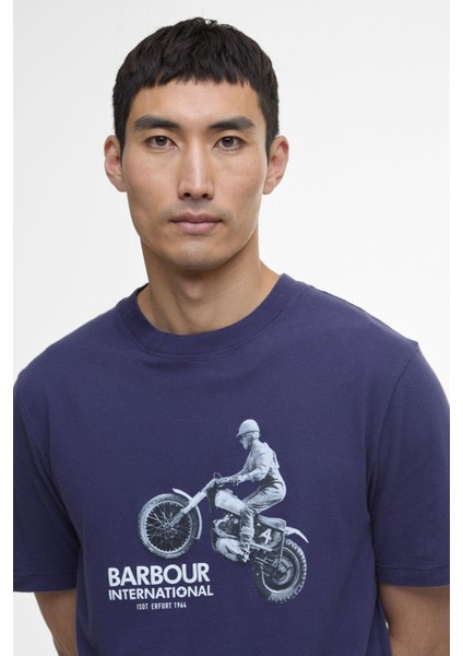 B.ıntl Jump Archive Graphic T-Shirt BU78 Midnight Blue