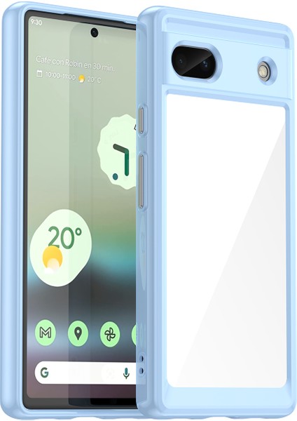 Google Pixel 8A Kılıf, Şeffaf Tasarımlı Darbeye Dayanıklı Telefon Kılıfı, Tampon Hibrit Şeffaf Kapak Google Pixel 8A (Yurt Dışından)