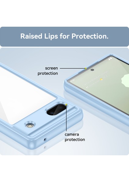 Google Pixel 8A Kılıf, Şeffaf Tasarımlı Darbeye Dayanıklı Telefon Kılıfı, Tampon Hibrit Şeffaf Kapak Google Pixel 8A (Yurt Dışından) fiyatları