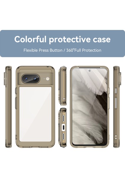 Google Pixel 8 Kılıf, Şeffaf Tasarımlı Darbeye Dayanıklı Telefon Kılıfı, Tampon Hibrit Şeffaf Kapak Google Pixel 8 (Yurt Dışından) fiyatları