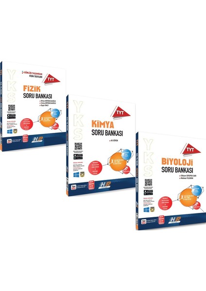 Hız ve Renk Tyt Fizik Kimya ile Biyoloji Soru Bankası Seti 3 Kitap