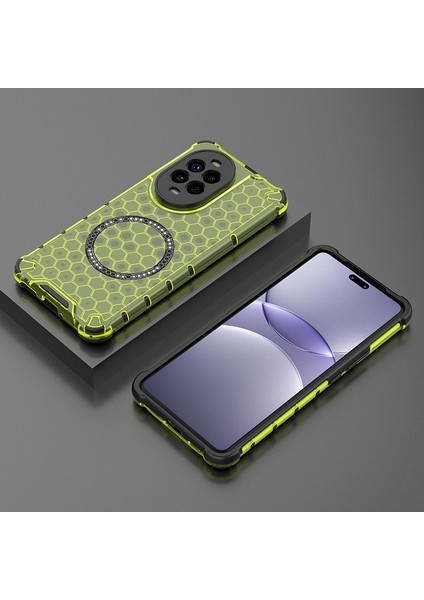 Huawei Honor 200 Lite Manyetik Şeffaf Düşmeye Dayanıklı Telefon Kılıfı (Yurt Dışından)